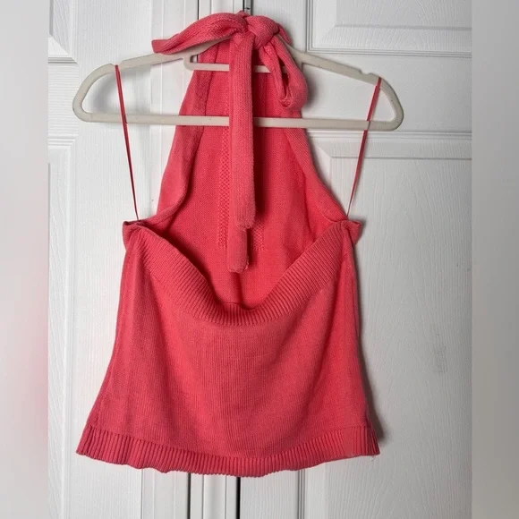 525 America Pink Halter Knit Top Size XL NWT - Picture 6 of 7